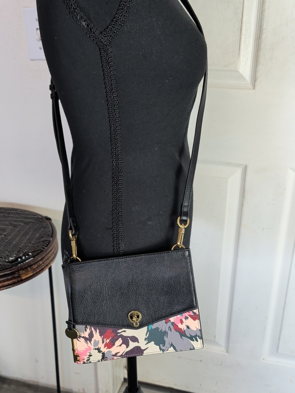 Fossil Stevie Small Floral Crossbody Bag